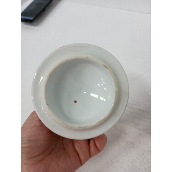 Vintage Traditional Chinese Jingdezhen Ceramic Porcelain Mug Tea Cup With Lid - Picture 7 of 11